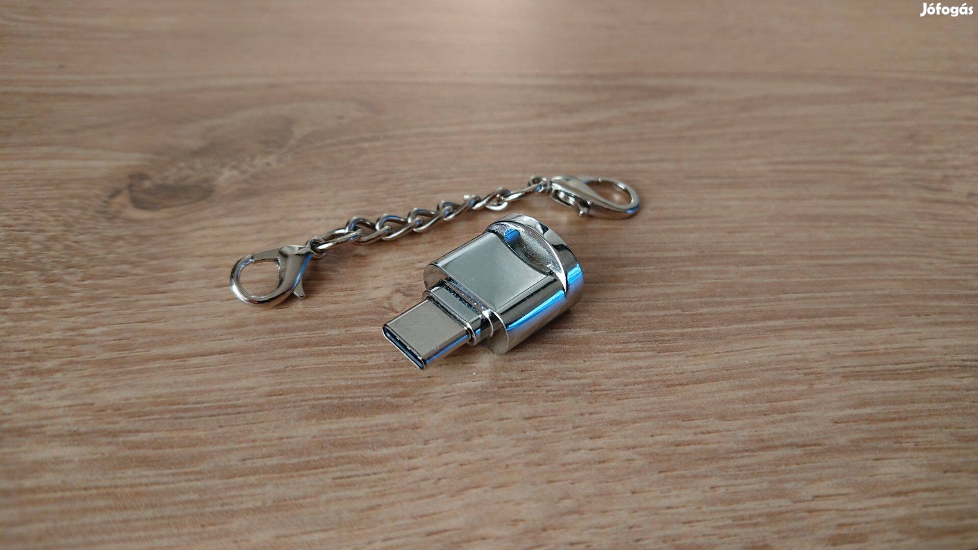 Új fém type c micro SD TF kártya olvasó USB C kártyaolvasó Microsd
