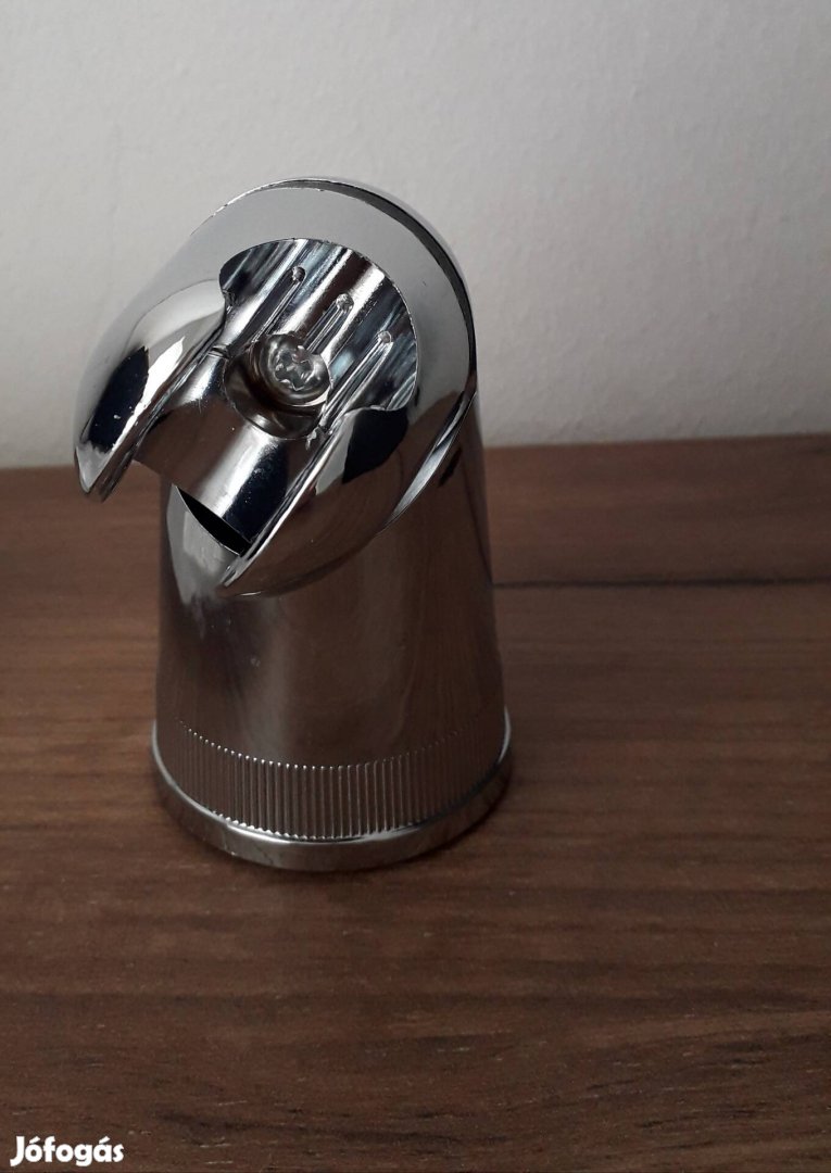 Új fényes műanyag zuhanyfej tartó. Beépítésből kimaradt