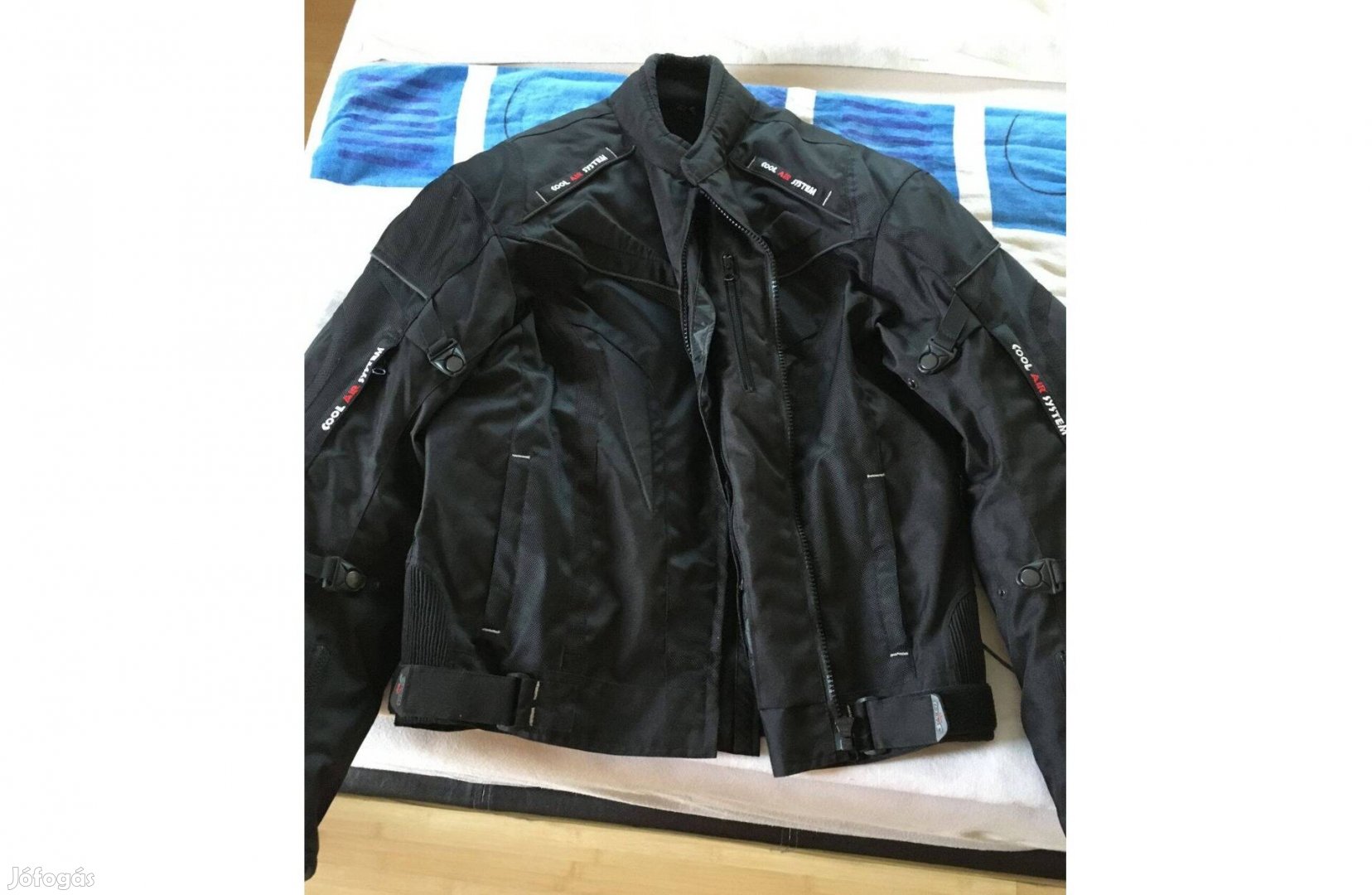 Új férfi motoros dzseki /protektor-fényvisszaverő/eladó