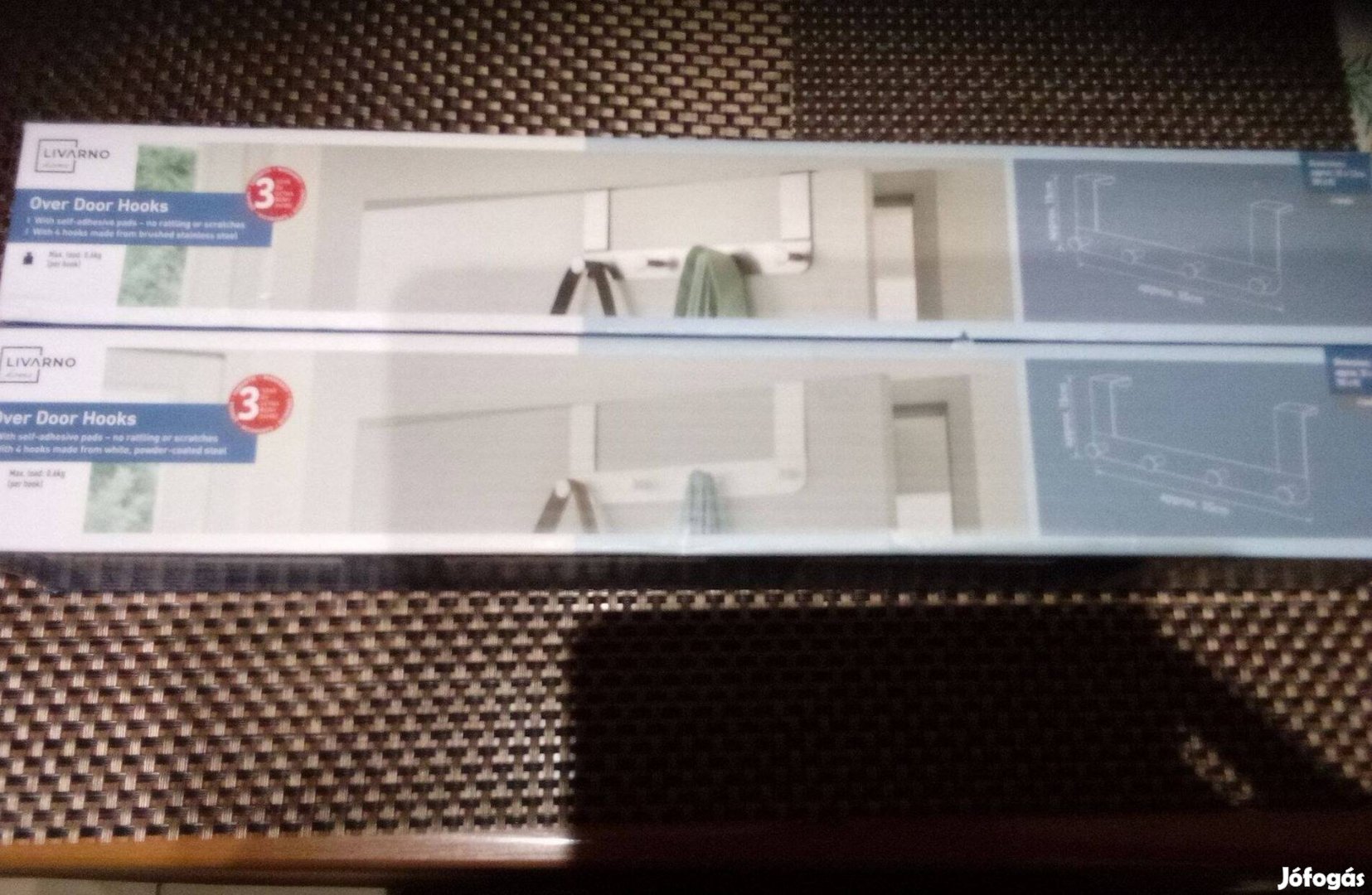 Új fogas tároló ajtóra akasztható ajtófogas