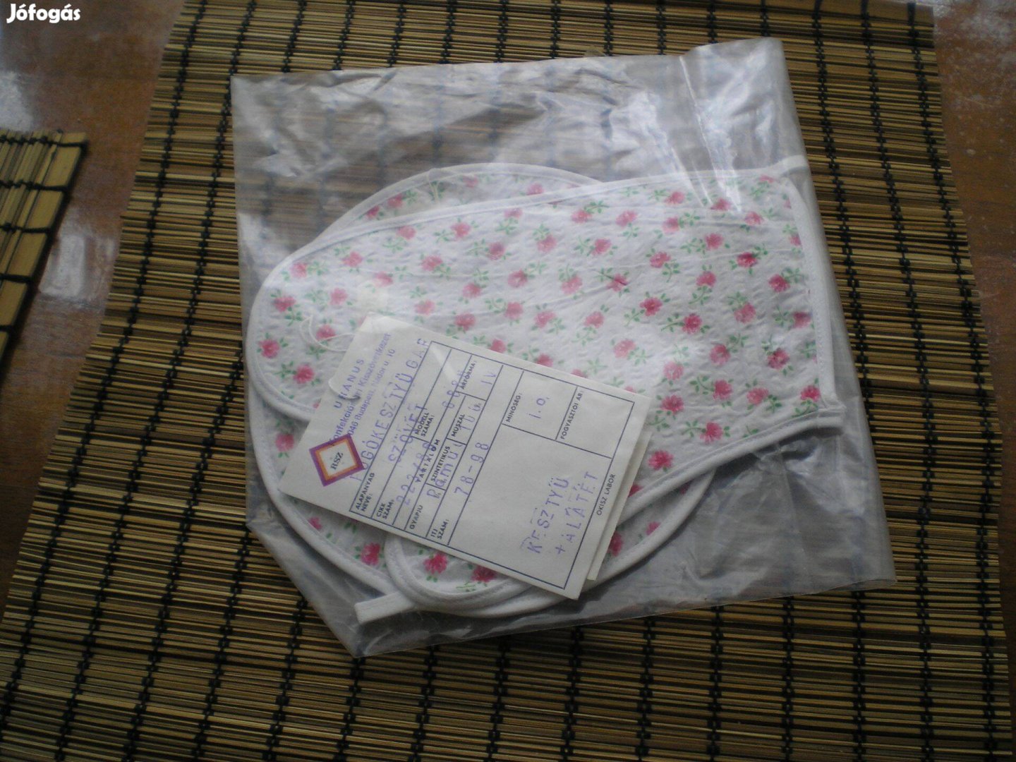 Új fogókesztyű és alátét garnitúra régi, de nem használt