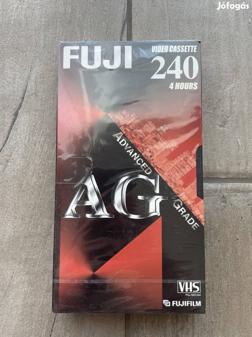 Új fóliás Fuji AG 240 videó kazetta retró 90-es évekből