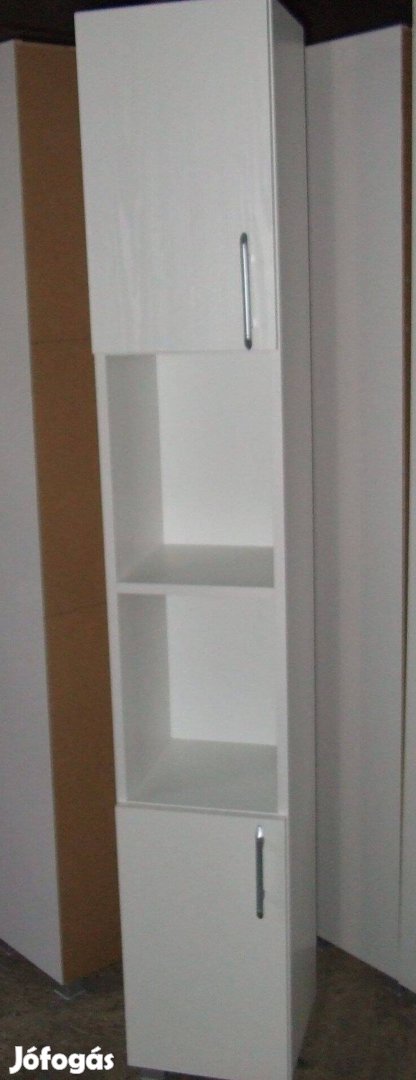 Új fürdőszoba szekrény ajtós előszoba polcos bútor Dn2A 30 cm