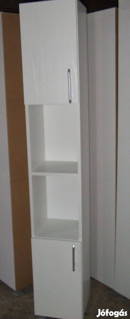 Új fürdőszoba szekrény ajtós polcos előszoba bútor Dn2A 30 cm