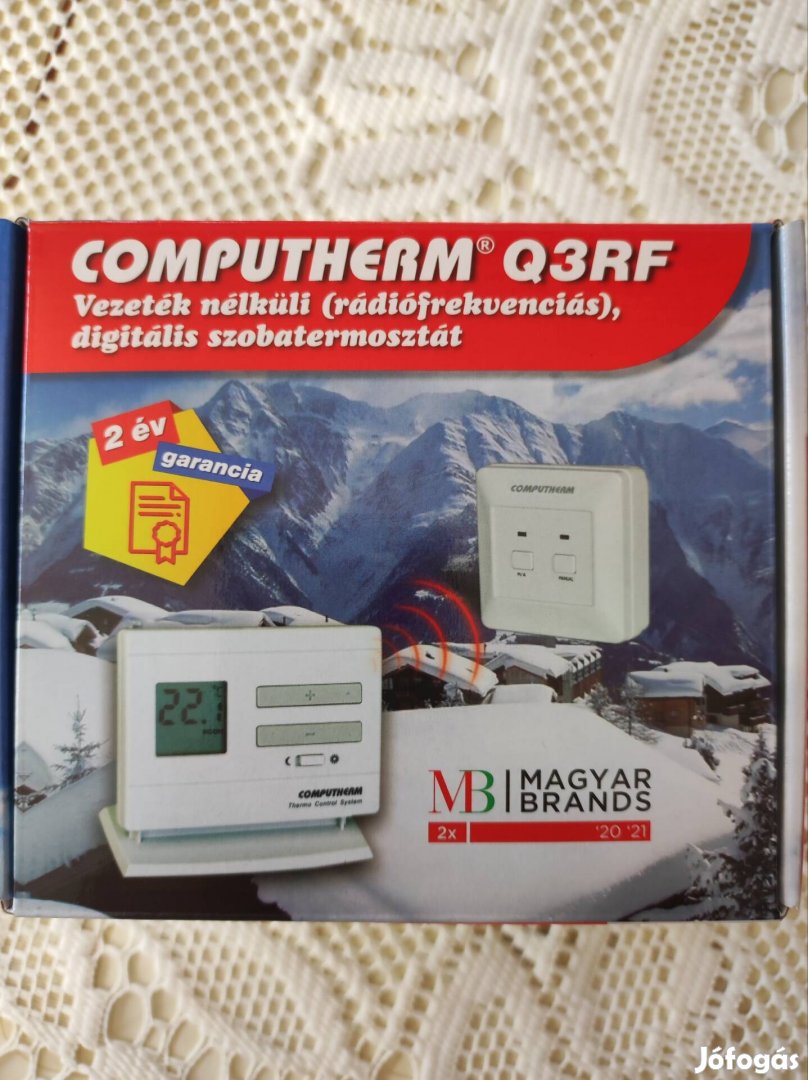 Új garanciális Computherm Q3RF rádiófrekvenciás termosztát.