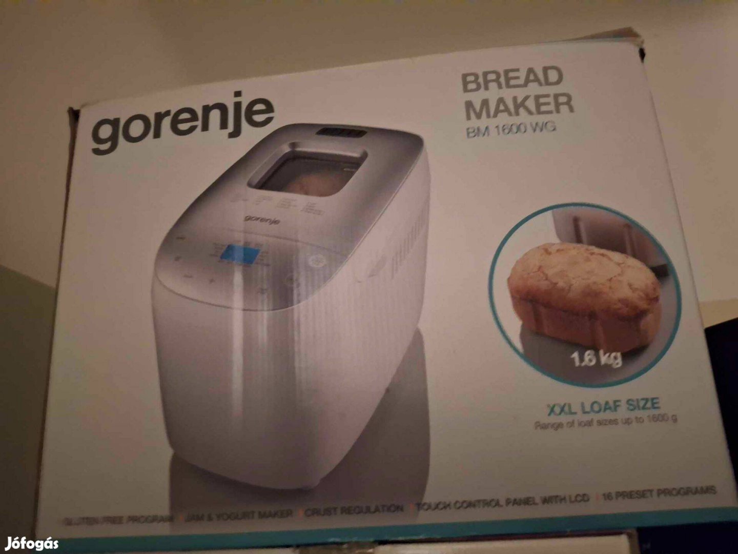 Új gorenje bm 1600 WG kenyér kenyérsütő