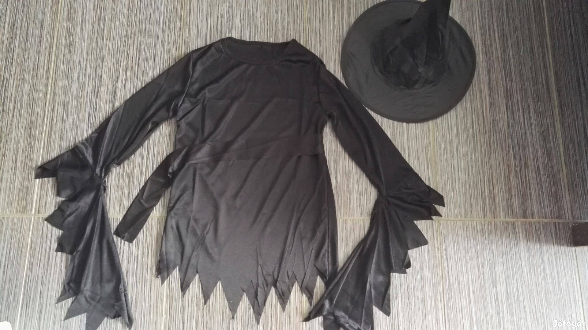Új gyerek fekete boszorkány jelmez boszi ruha több méretben