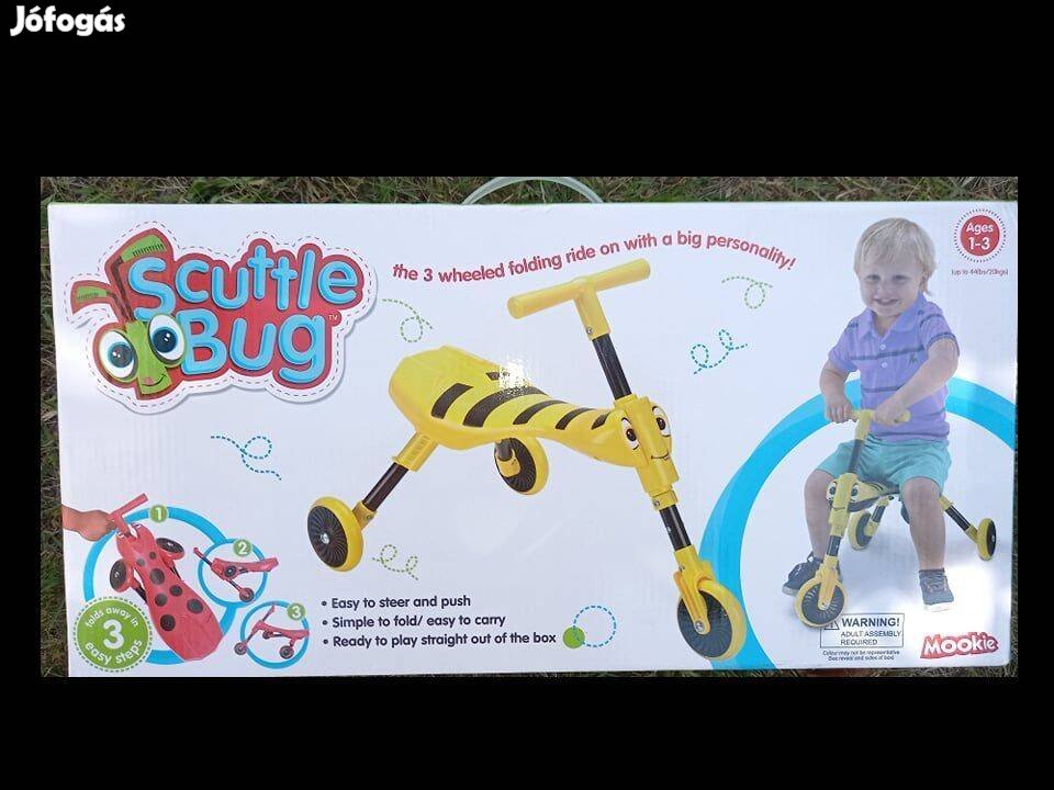 Új gyerek méhecskés mintás sárga jármű 1-3évig, lábbal