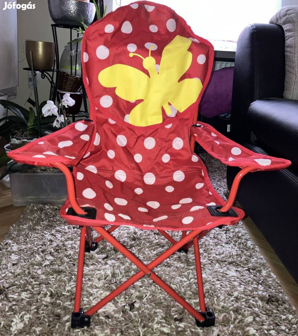 Új gyermek-lány kempingszék (Outwell Butterfly Champ Kids Chair)