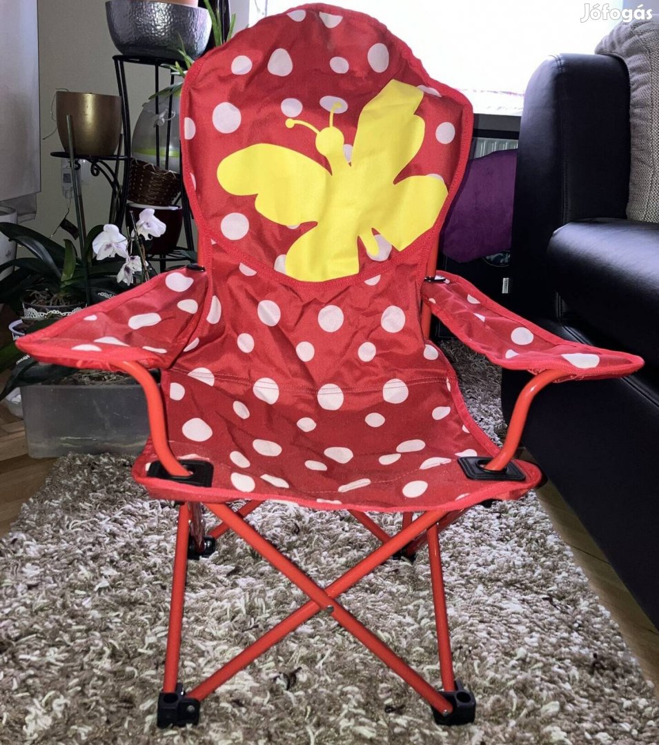 Új gyermek-lány kempingszék (Outwell Butterfly Champ Kids Chair)