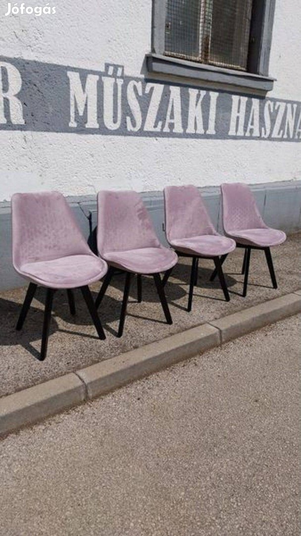 Új gyönyörű bársony kárpitos étkező székek 4db van belőle összesen!