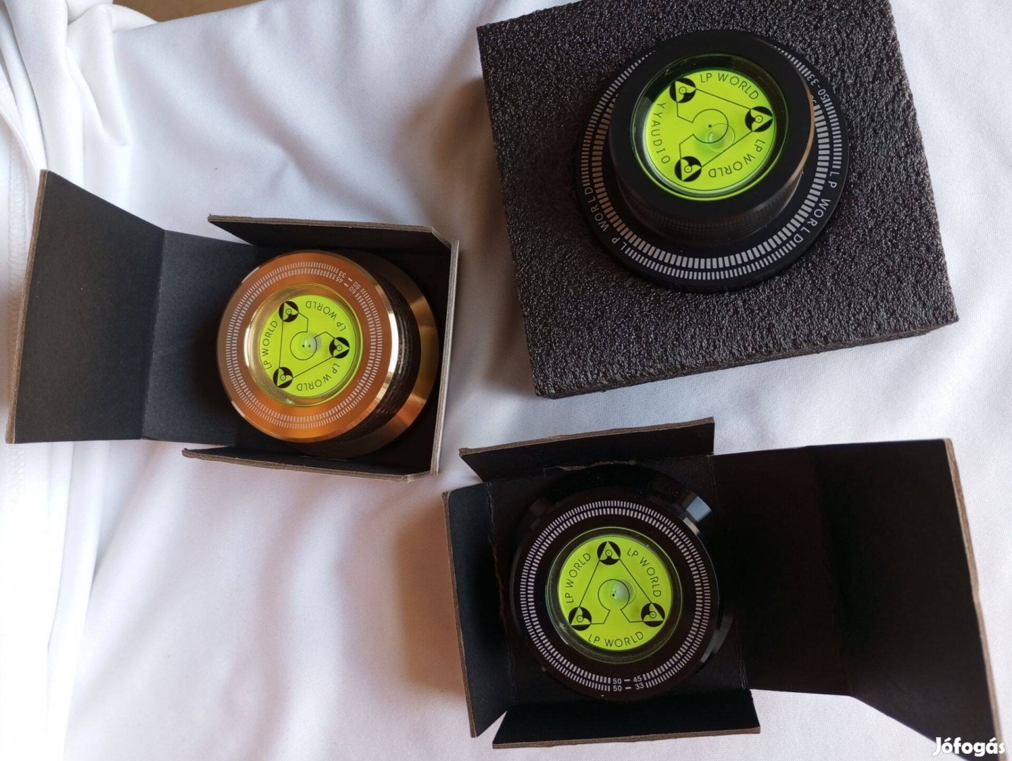 Új hanglemez lemez súly lemezjátszó vízmérték sebesség mérés