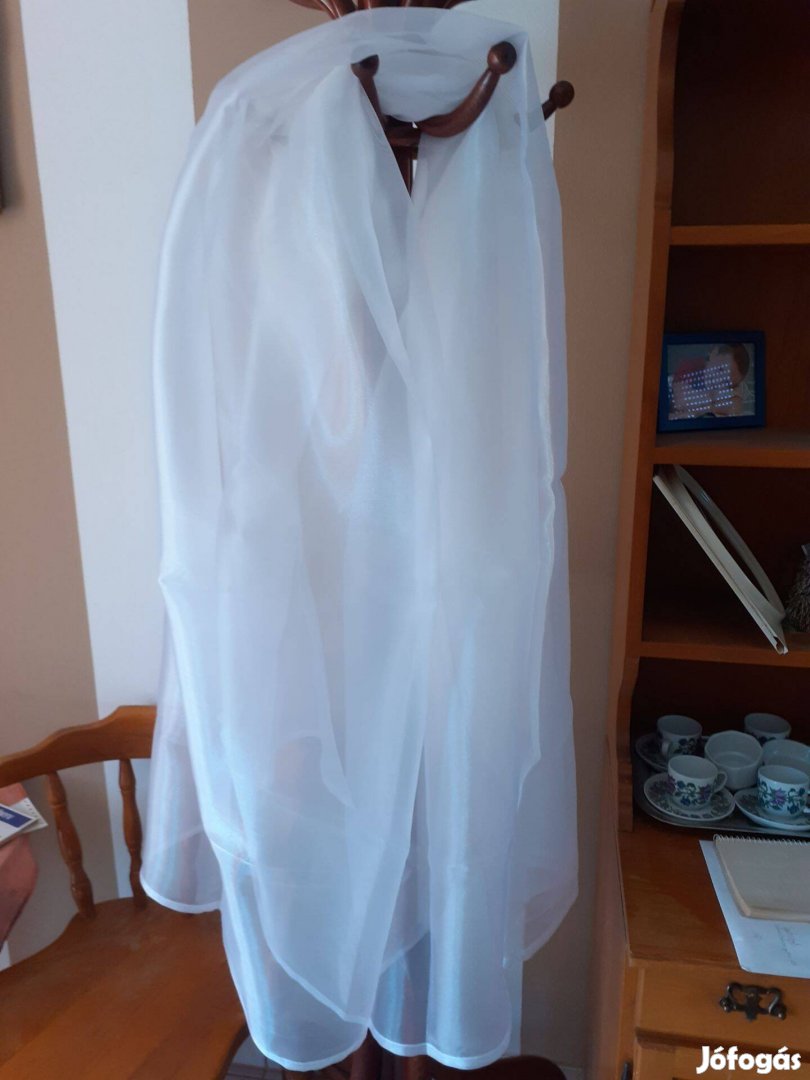 Új hastánc fátyol fehér, fekete, lila, napsárga organza ill muszlin