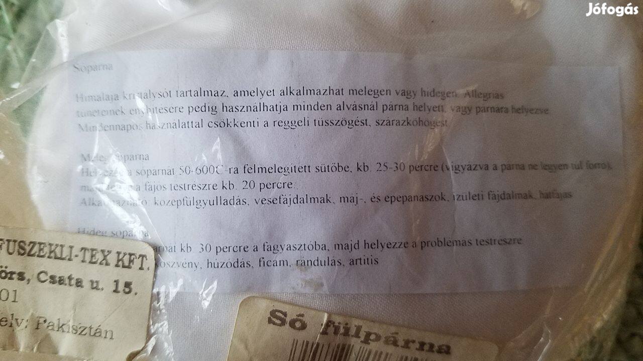 Új himalája só fülpárna, sópárna, melegítő párna Akció