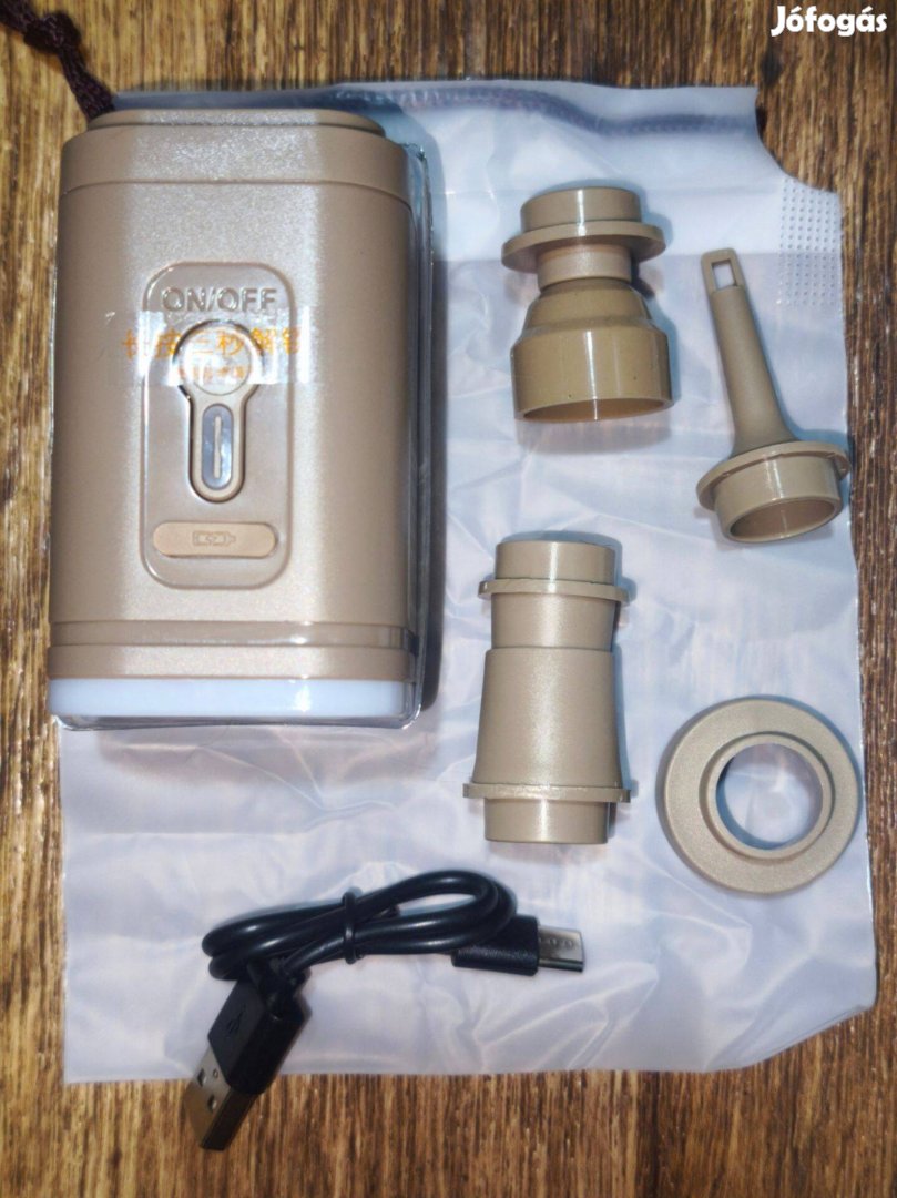 Új hordozható mini kemping levegő pumpa kompresszor LED
