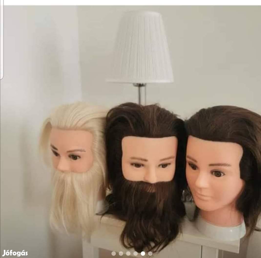 Új humán férfi babafej szakállas és szakáll nélküli!