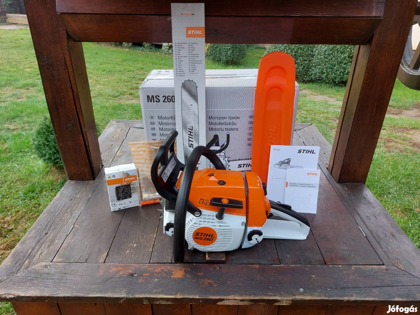 Új ipari Stihl MS260 MS 260 fűrész láncfűrész motorfűrész 