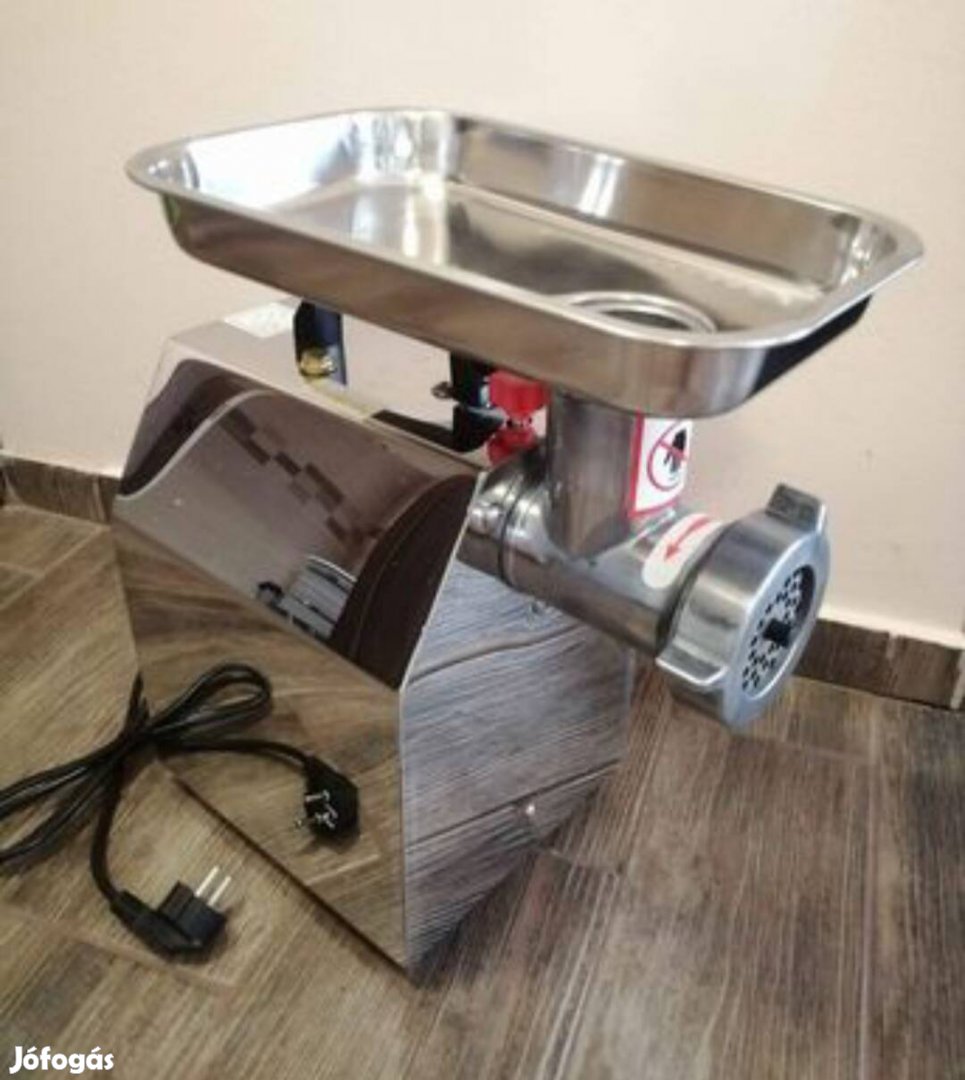 Új ipari inox profi húsdaráló gép 3000W 12" Akció !