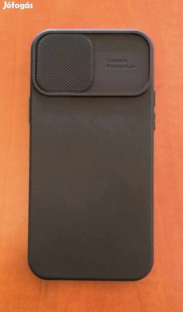 Új iphone 12 12 Pro tok elhúzható kameravédővel! Fekete