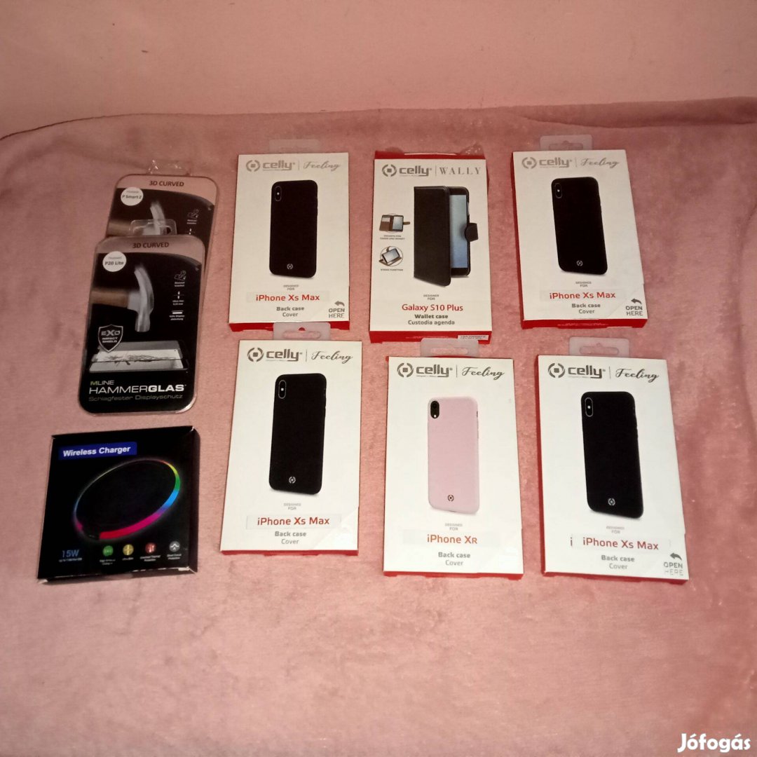 Új iphone és más coverek tokok fóliák töltő