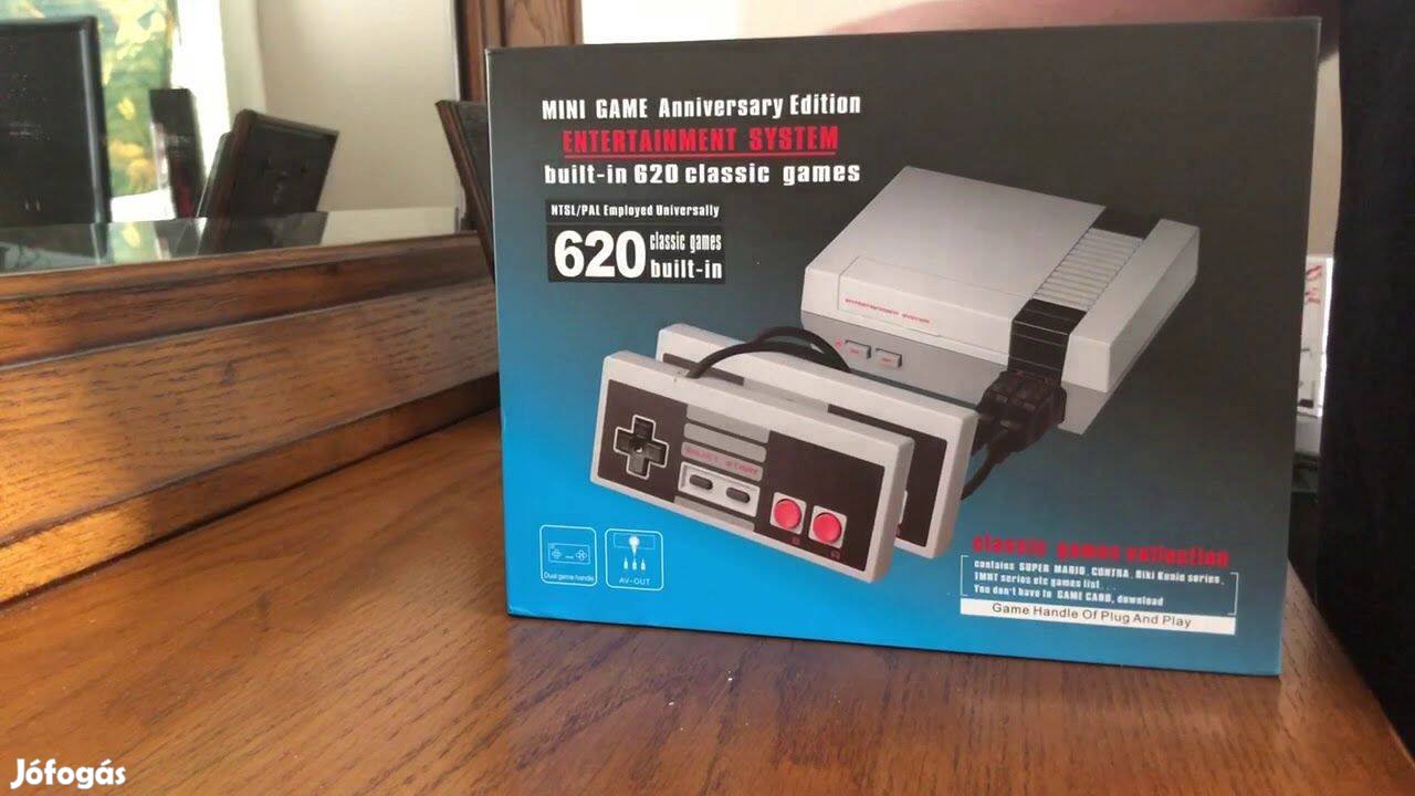 Új játékkonzolok, játék konzol, 620 féle nintendo játék van rajta,