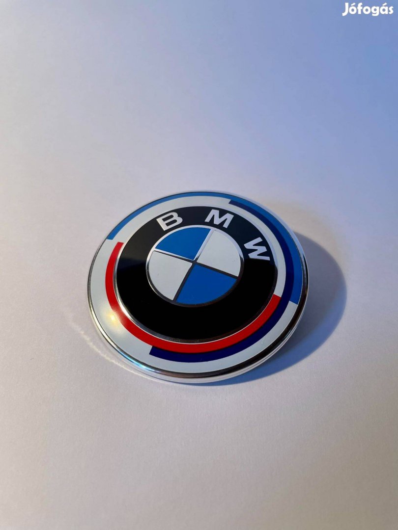 Új jubileumi 50th BMW embléma, jel, logo, logó motorháztető csomagtér