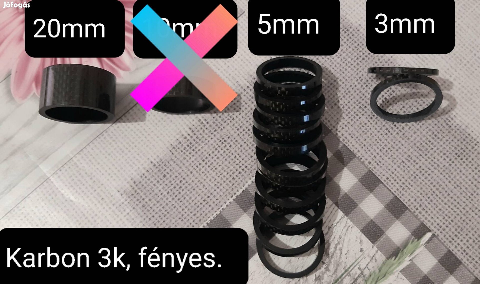 Új karbon villanyak hézagolók, 28.6-os villanyakhoz, árdb.