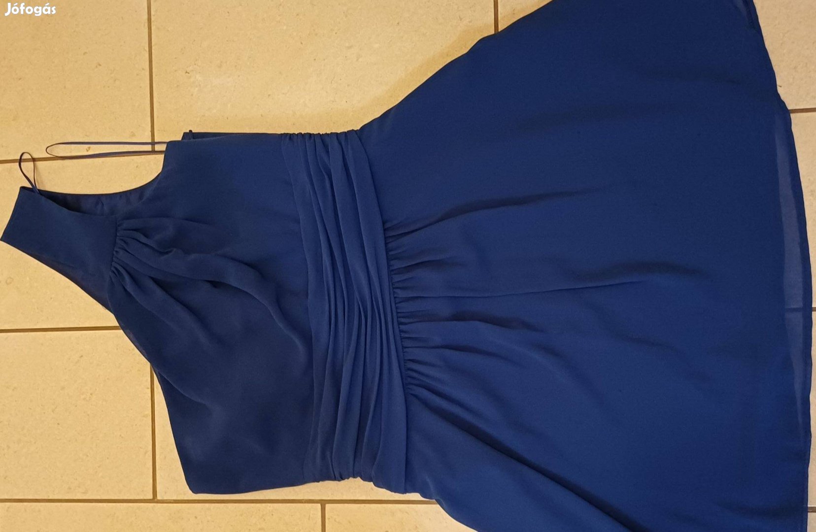 Új kék félvállas női ruha M