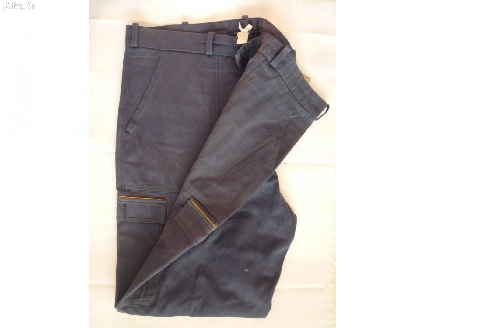 Új kék pamut munkásnadrág