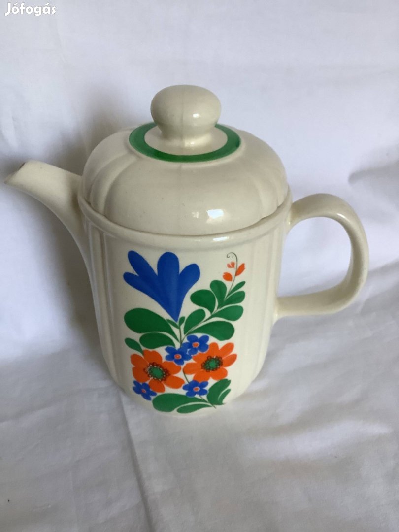 Új kerámia fedeles kancsó, kíöntő 1, 3 l