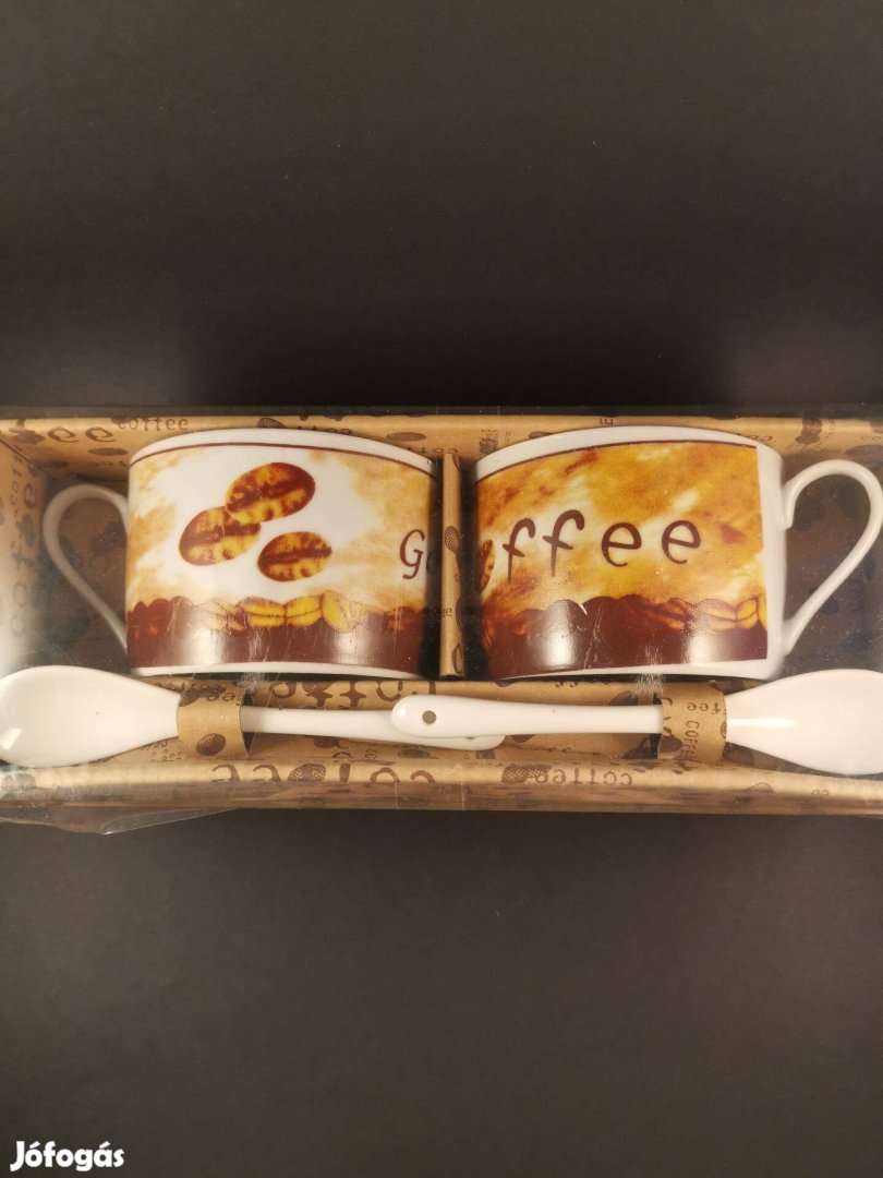Új kétszemélyes kávéskészlet bontatlan