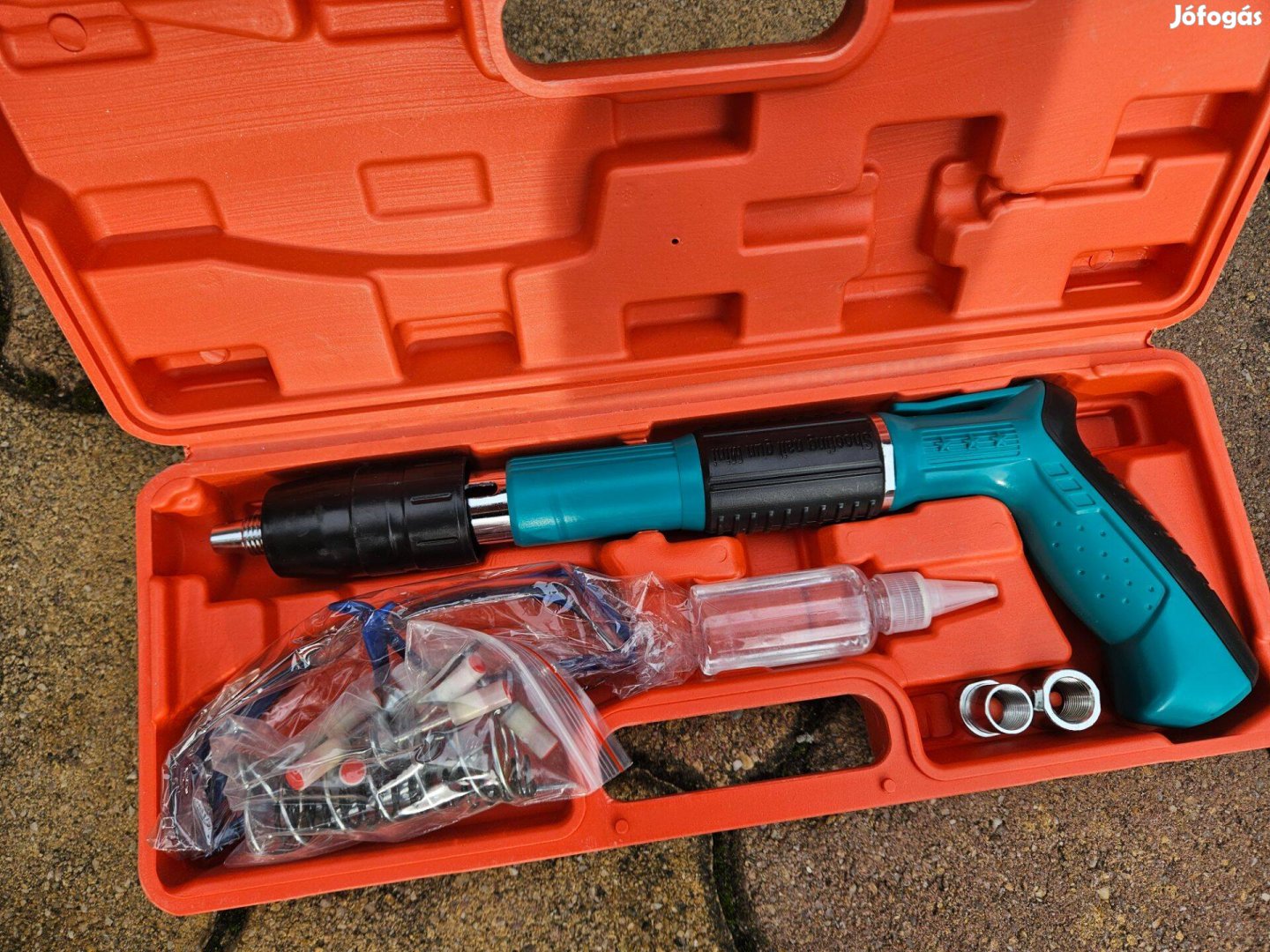 Új kézi acél szögbelövő pisztoly készlet, amelyet gyakran