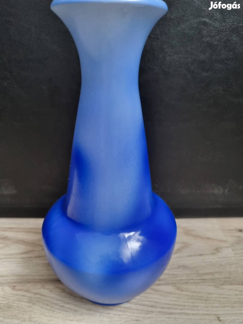 Új kézzel festett Kőporc váza 28cm