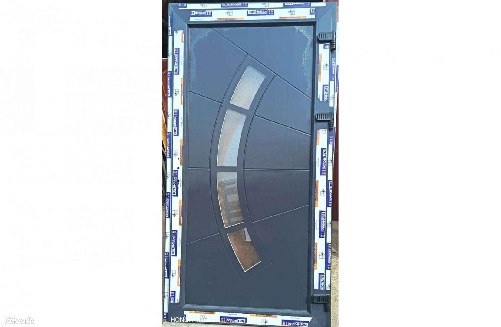 Új kívül-belül Antrazit 110 x 210 műanyag bejárati ajtók!
