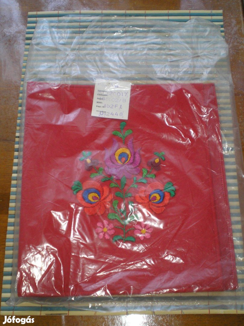 Új könyvborító kézzel hímzett Matyóházból retró hibátlan