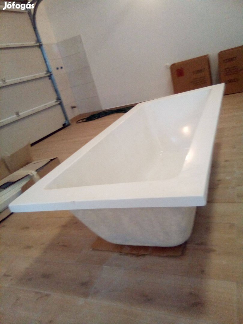 Új korszerű szálerősítésű erős akril kád fürdőkád 180x80cm Győr