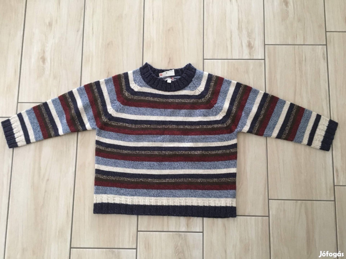 Új kötött fiú pulóver pulcsi 122
