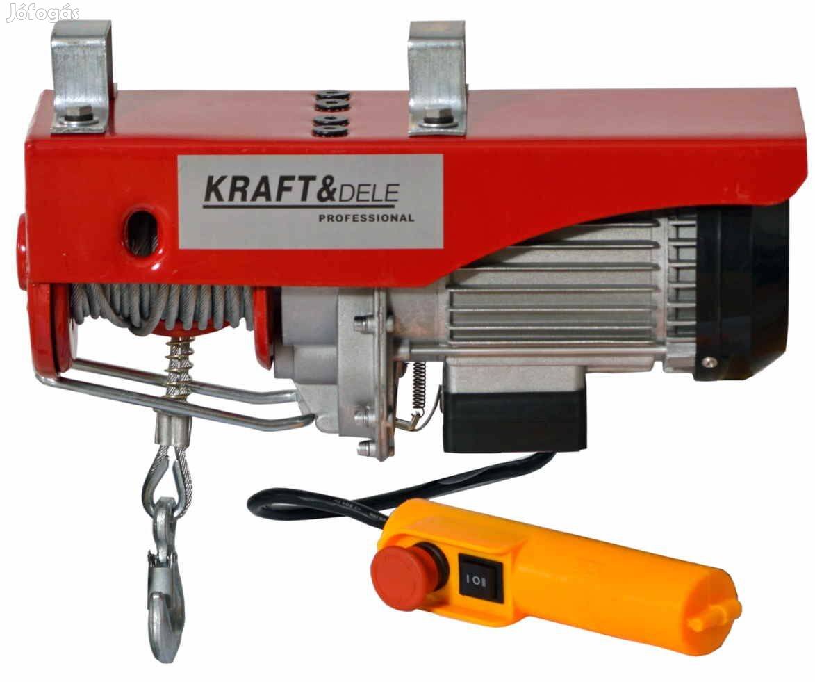 Új kraft&dele kd1524 elektromos drótköteles emelő, 125/250kg