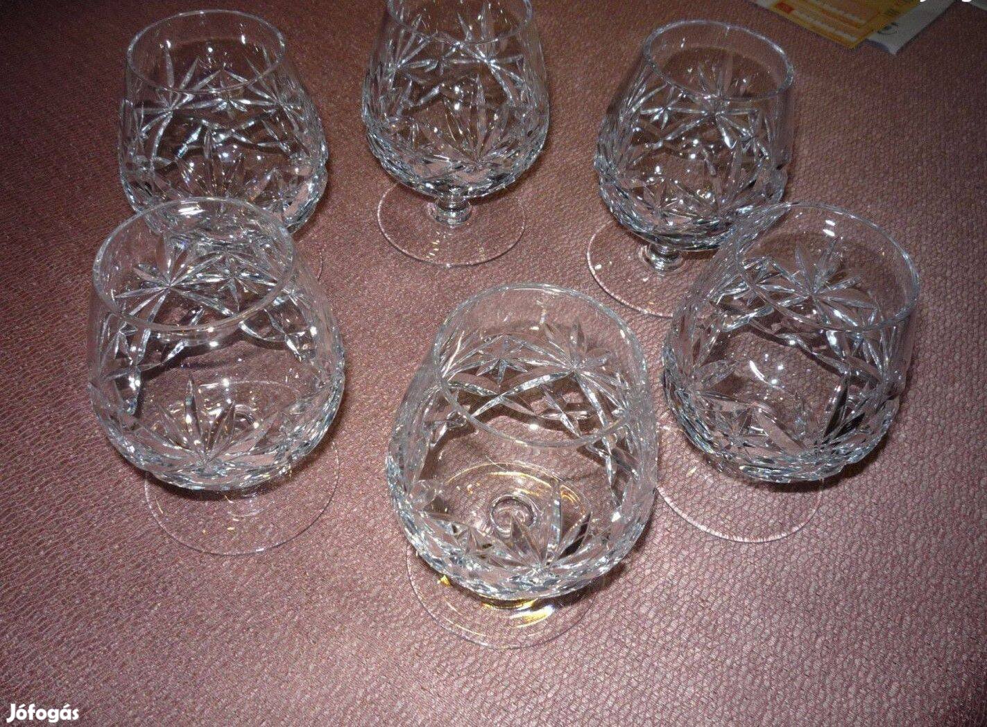 Új kristály röviditalos pohárkészlet