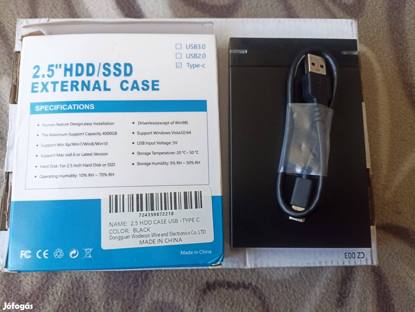 Új külső SSD-HDD ház