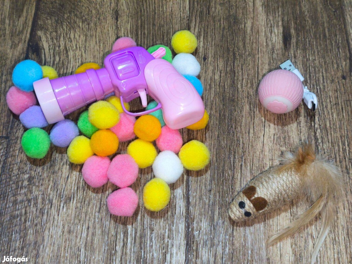 Új macska felszerelés játék 4 db - cica cucc csomag 4