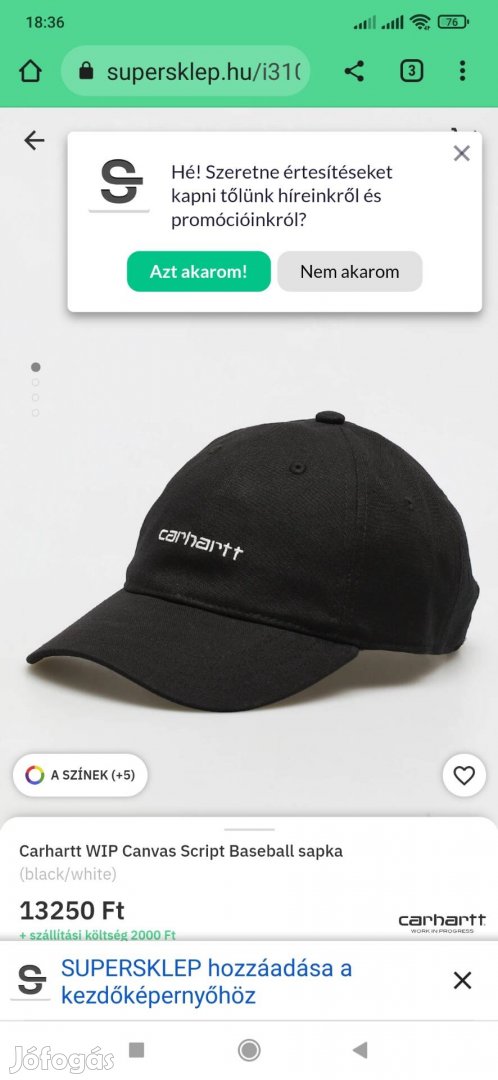 Új márkás carhartt baseball sapka olcsón!