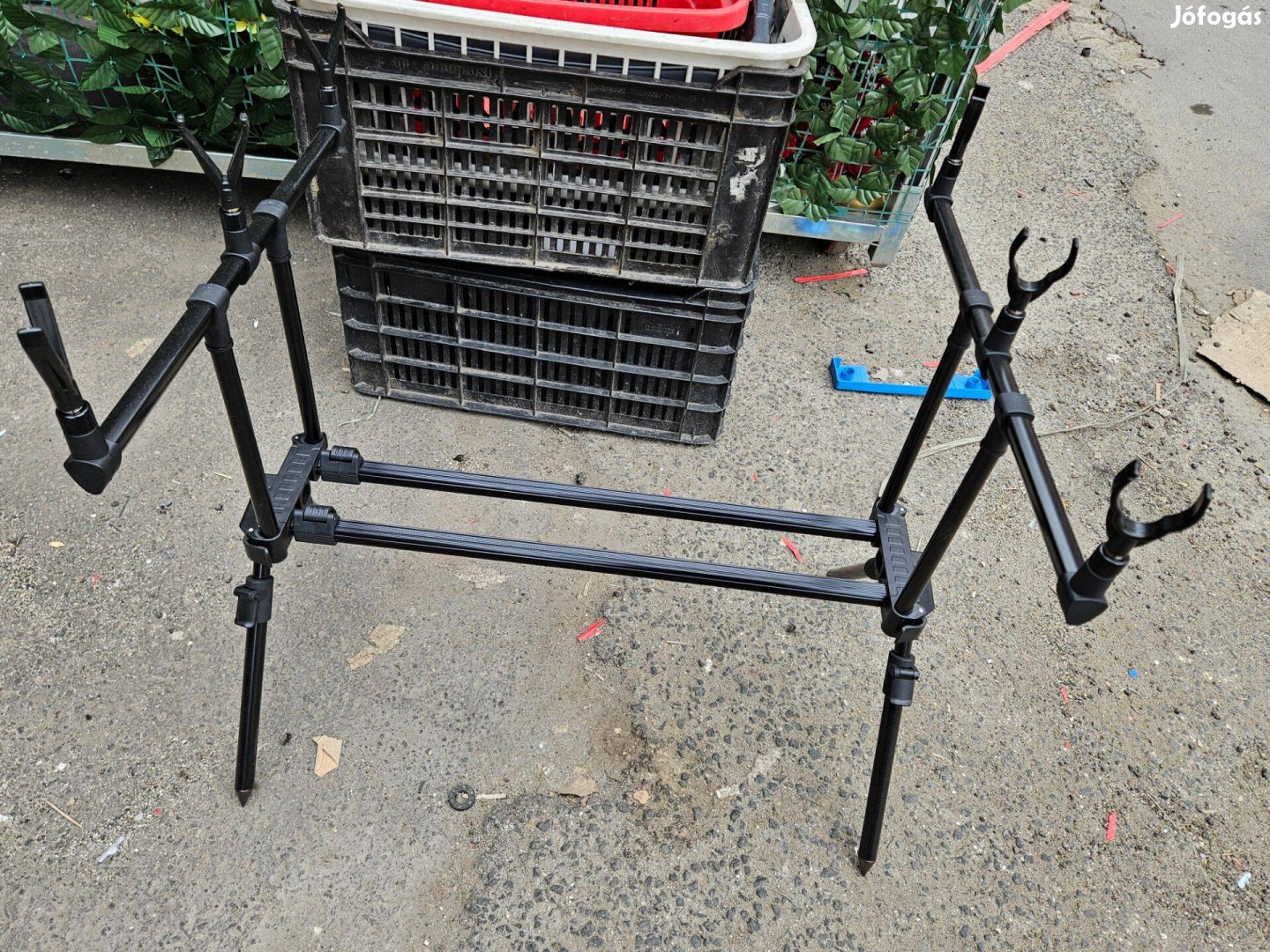 Új masszív szerkezetű 3 botos rod-pod rodpod bottartó Masszív szerkez
