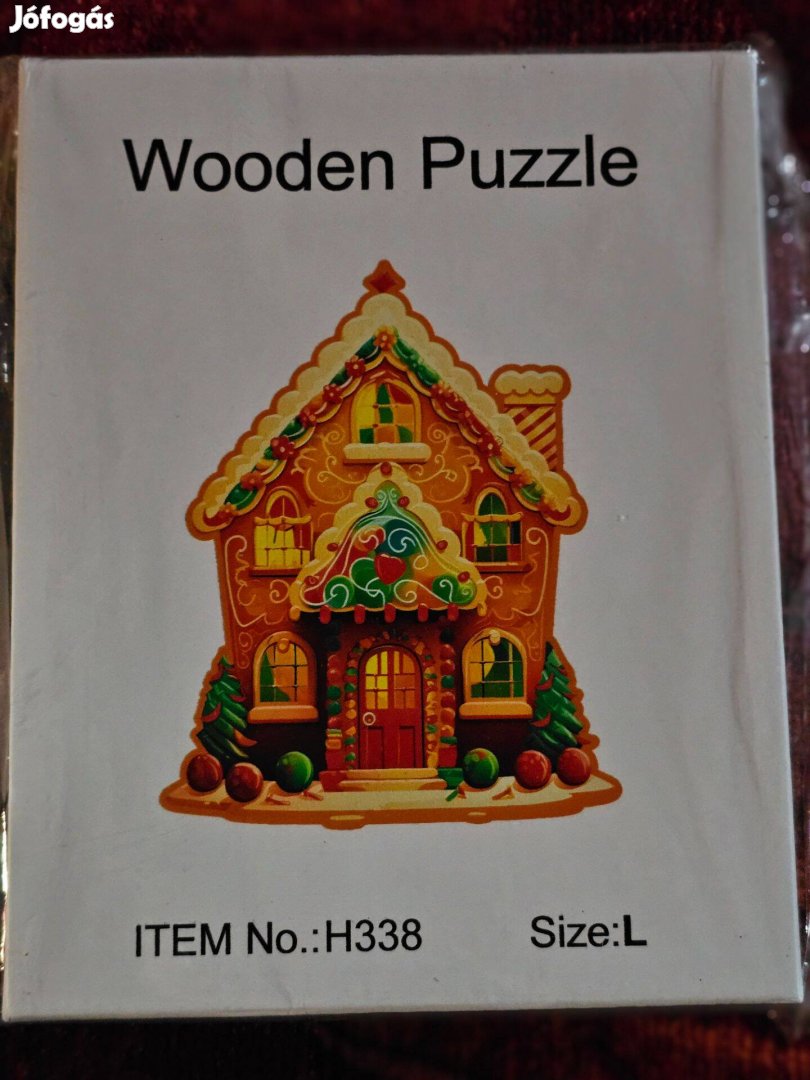 Új mézeskalács házikó fa puzzle