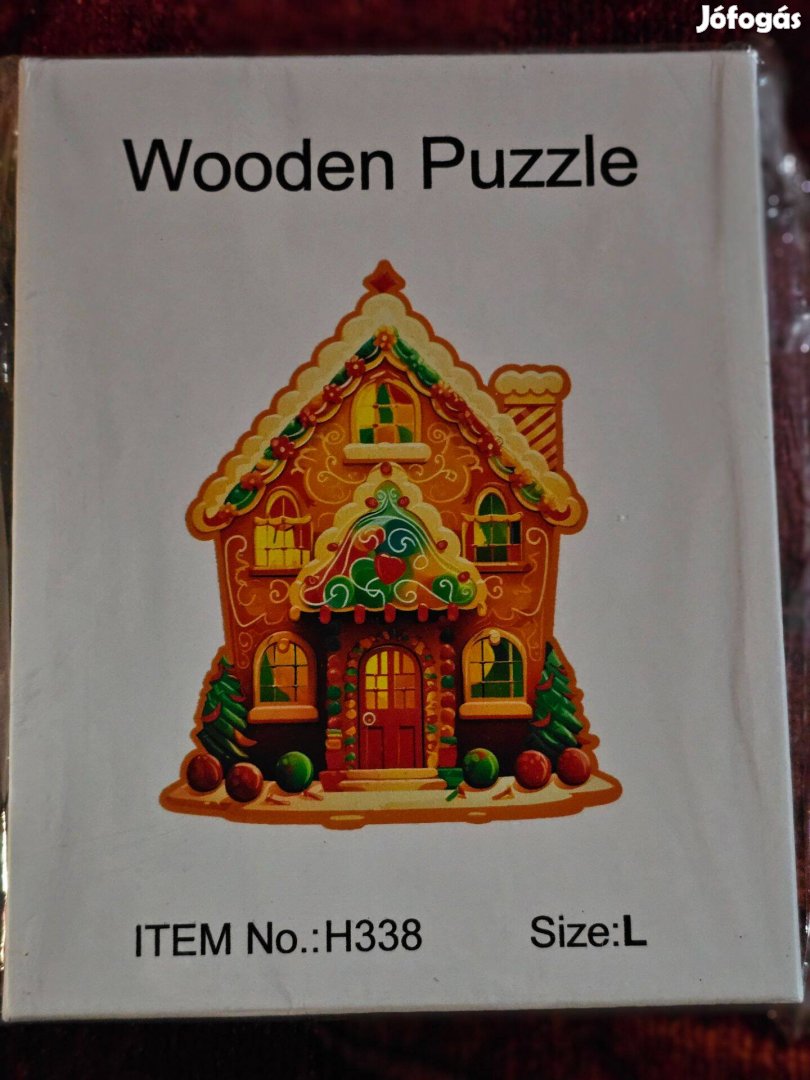 Új mézeskalácsház fa puzzle