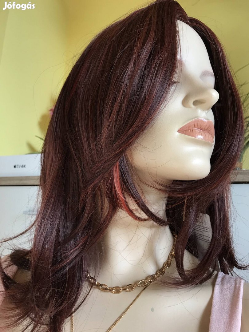 Új minőségi vörös paróka ombre haj