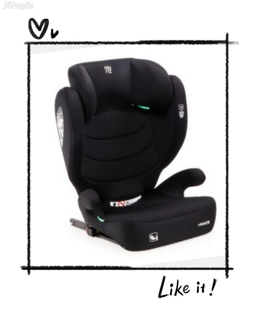 Új moni-i-race gyerekülés 100-150 CM isofixes 