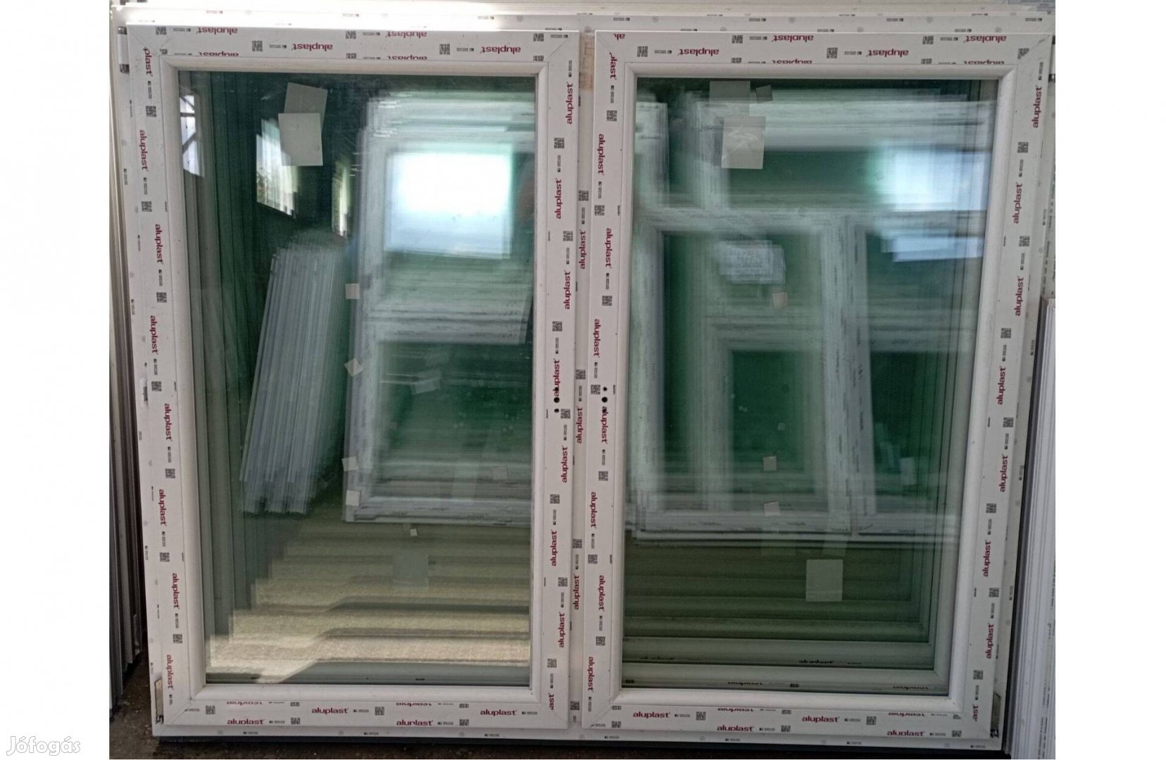 Új műanyag ablak, nyílászáró kétszárnyú (178 x 148) Hatalmas Készlet