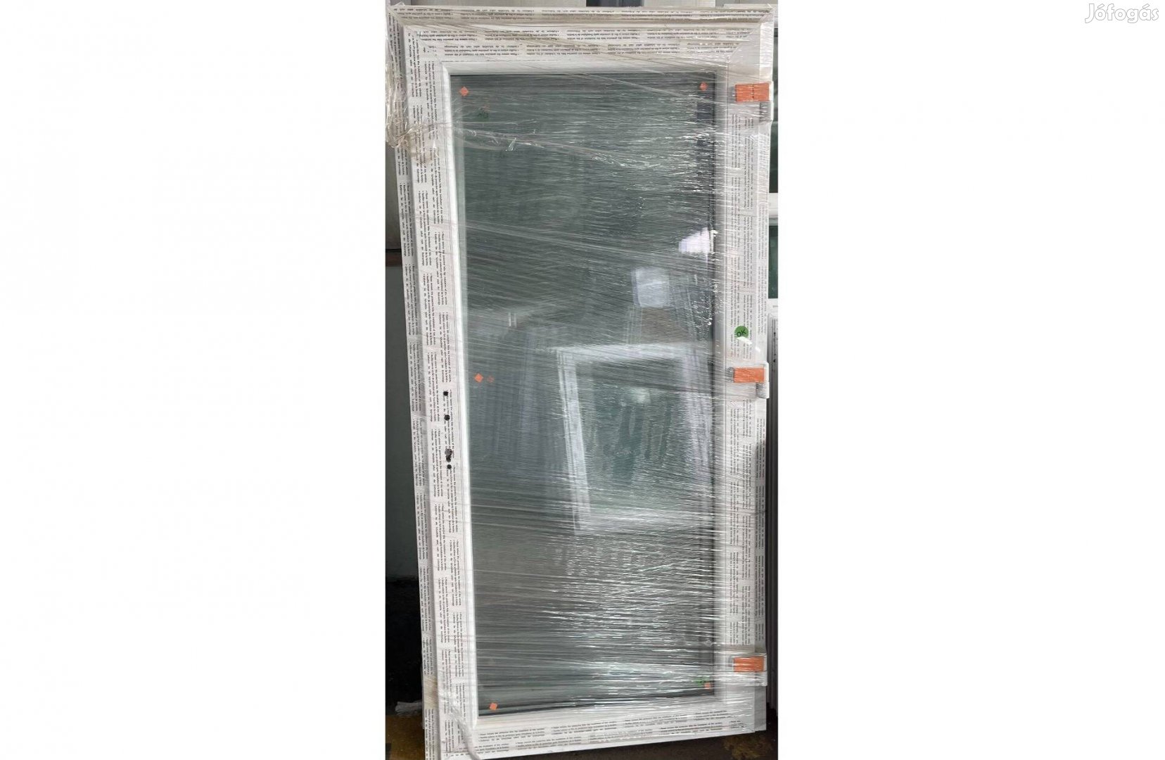 Új műanyag bejárati Tele üveges (98 x 198) ajtó Készletről Azonnal