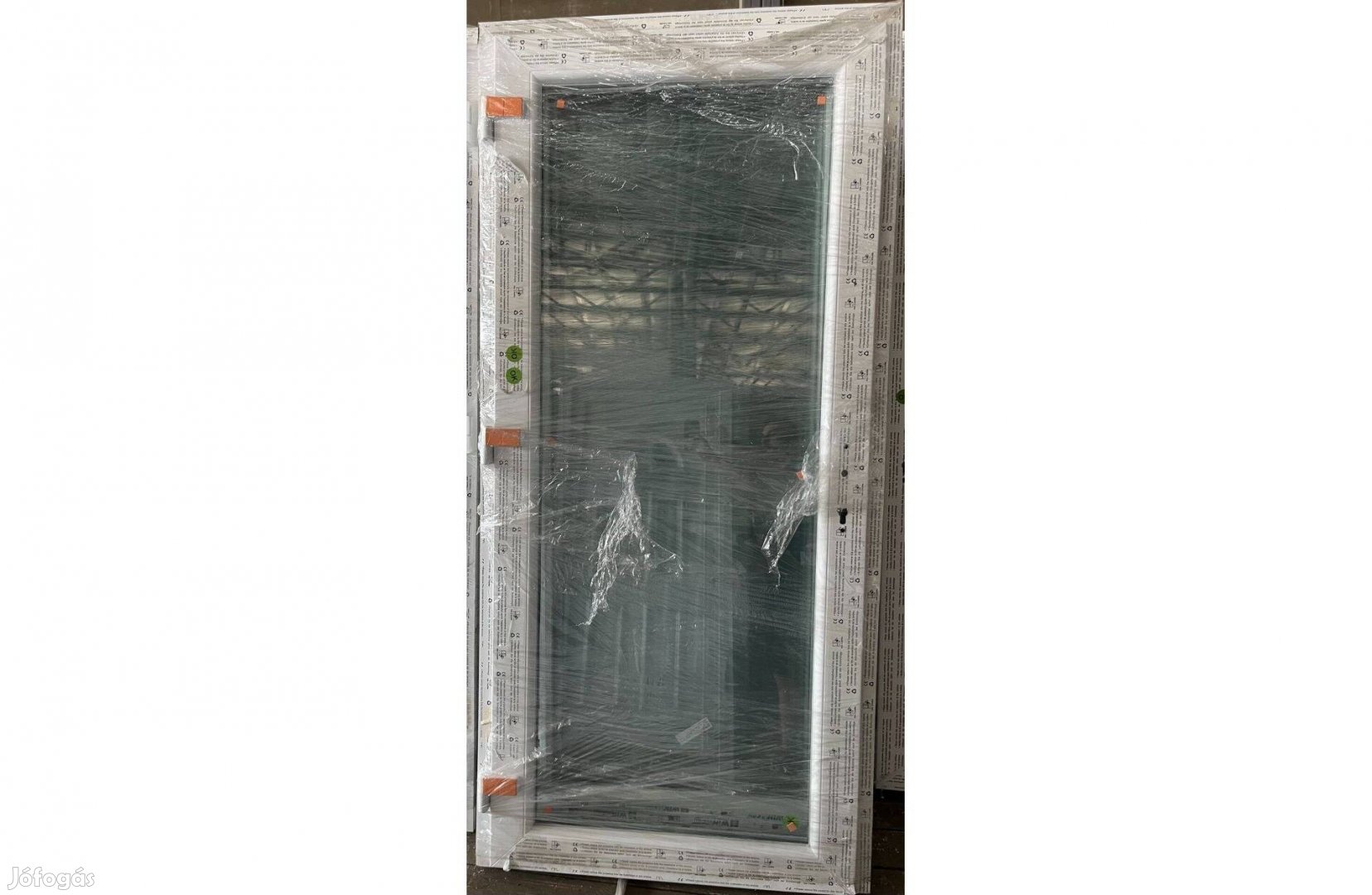 Új műanyag bejárati Tele üveges (98 x 208) ajtó Készletről Azonnal